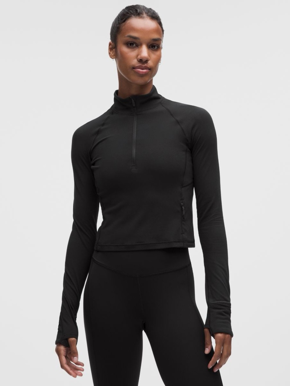 Lululemon It's Rulu Cropped Half Zip